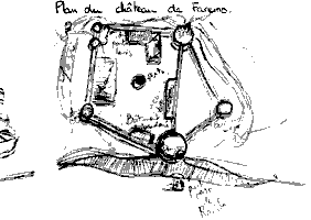 Plan du Chateau de Faremo (Empire, Presqu'Île d'Atar)
