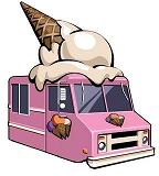 Camion de marchant de glaces