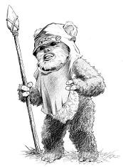 Widdle le Ewok curieux