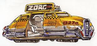 Taxi emprunté par Dorian