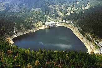 Isak et Dorian survollent le lac d'eau noircie