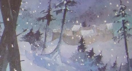 Le fort commandé par Duflantier, sous la neige