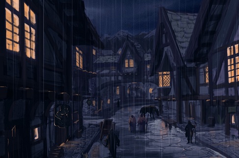 Les rues détrempées de Nuln