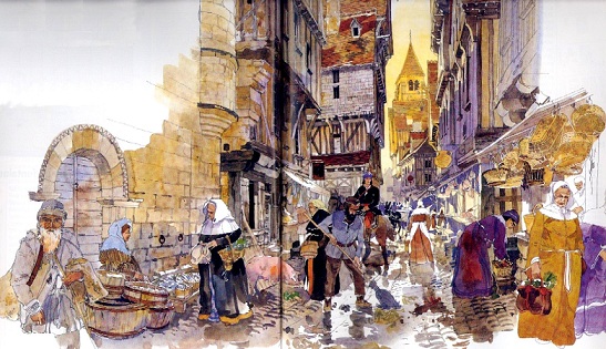 Les rues sont bondées